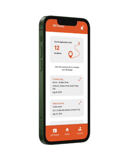A mockup showing Brix's QR Passes feature