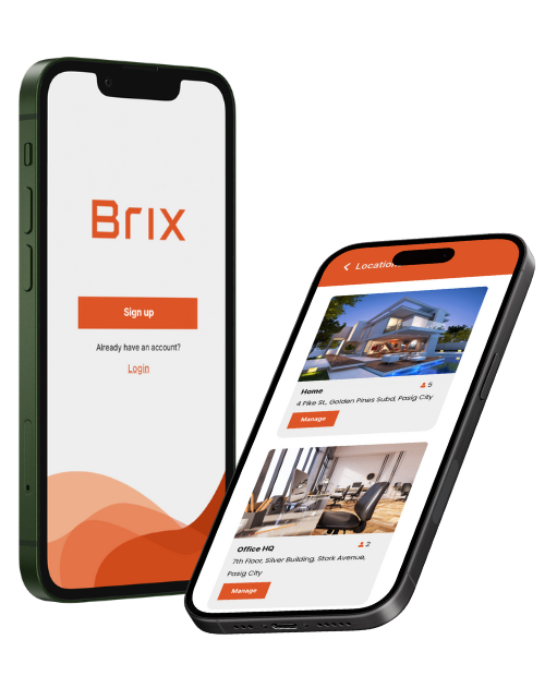 An image showing Brix on 2 different mobile devices